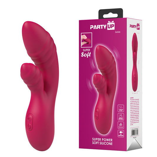 Party Up Dalida Pink Pink 16.2 Cm Usb Rechargeable Rabbit Vibrator