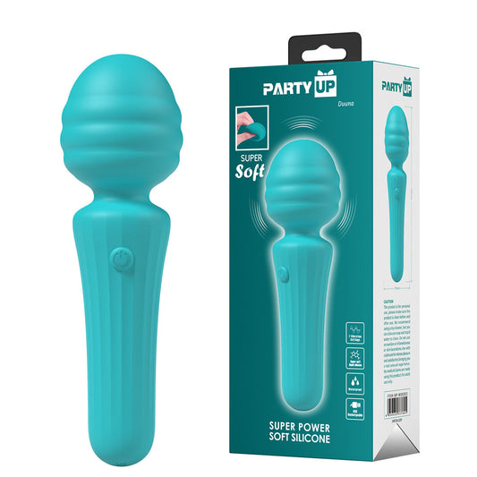 Party Up Duuna Teal Teal 16.9 Cm Usb Rechargeable Massage Wand