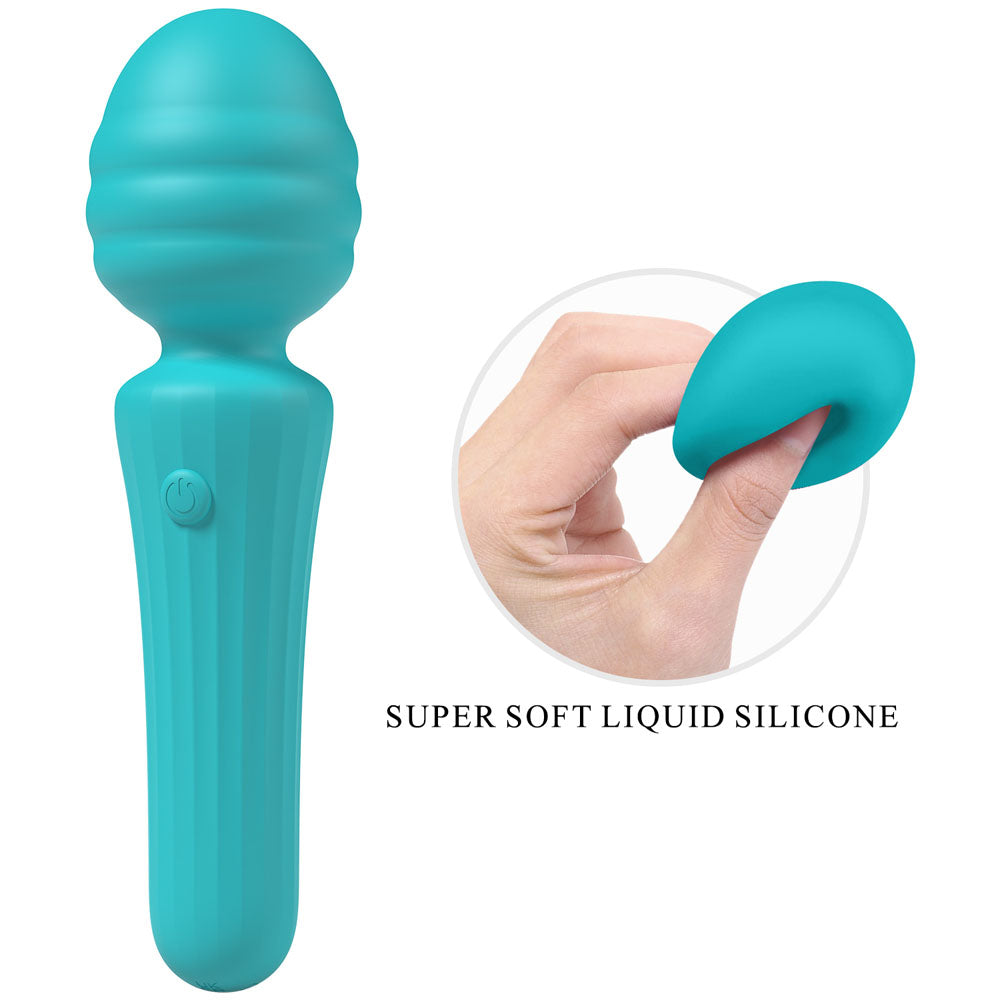 Party Up Duuna Teal Teal 16.9 Cm Usb Rechargeable Massage Wand
