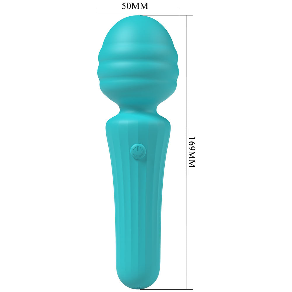 Party Up Duuna Teal Teal 16.9 Cm Usb Rechargeable Massage Wand