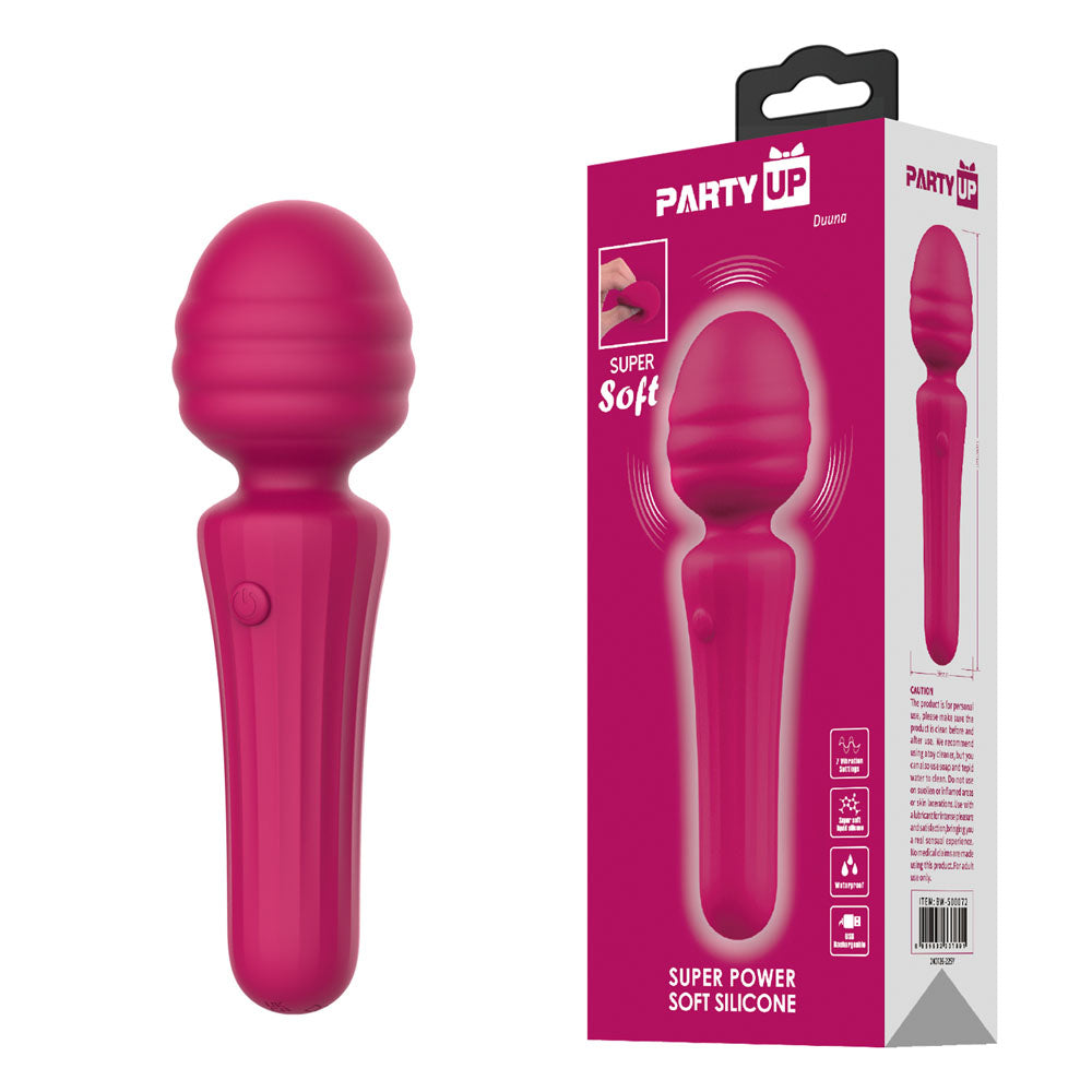Party Up Duuna Pink Pink 16.9 Cm Usb Rechargeable Massage Wand