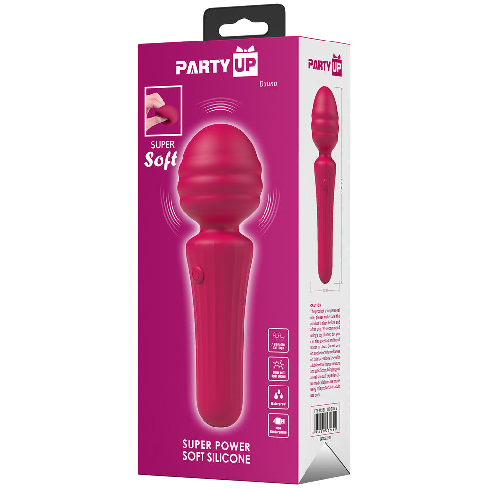 Party Up Duuna Pink Pink 16.9 Cm Usb Rechargeable Massage Wand