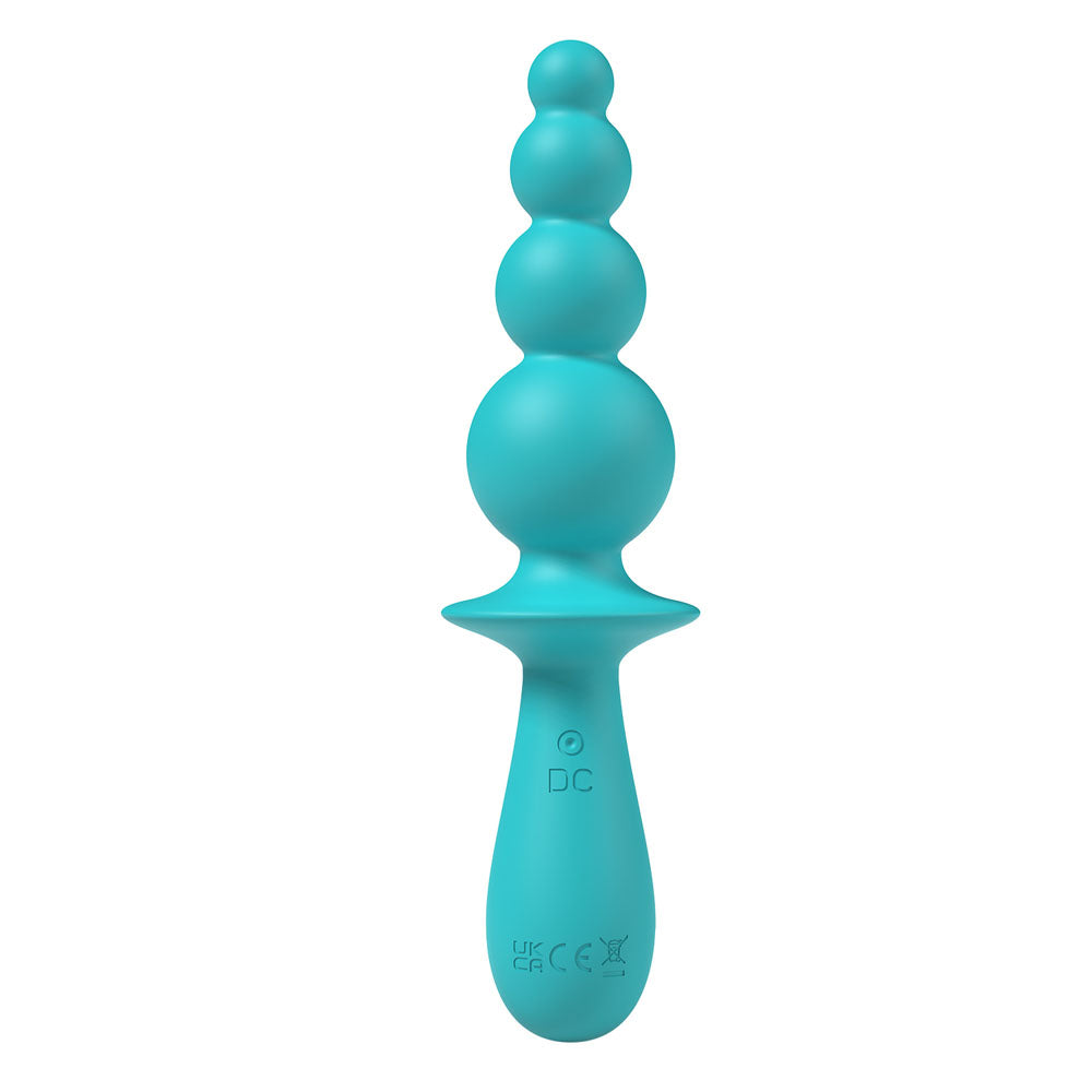 Party Up Evajane Teal Teal 17.1 Cm Usb Rechargeable Beaded Vibrator