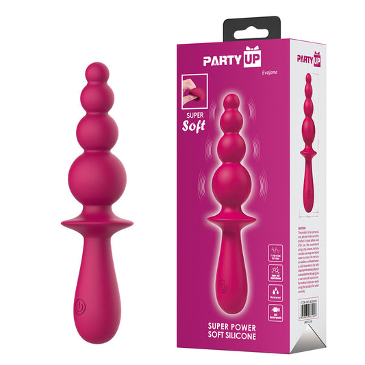 Party Up Evajane Pink Pink 17.1 Cm Usb Rechargeable Beaded Vibrator