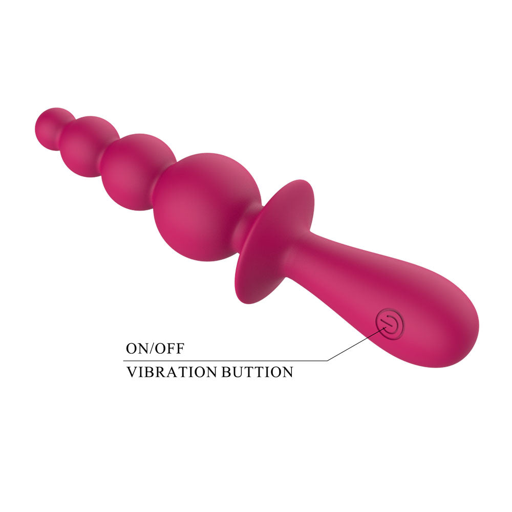 Party Up Evajane Pink Pink 17.1 Cm Usb Rechargeable Beaded Vibrator
