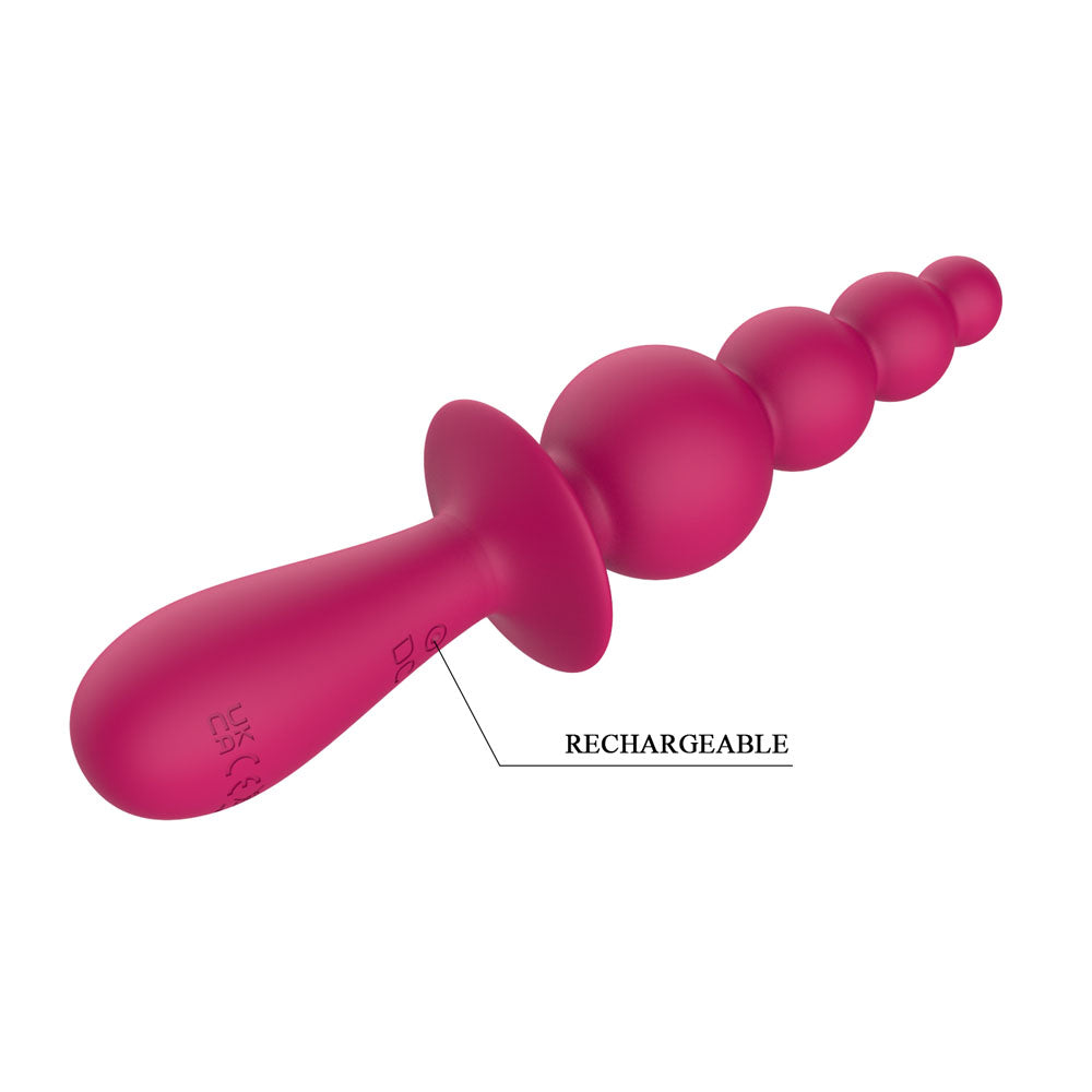 Party Up Evajane Pink Pink 17.1 Cm Usb Rechargeable Beaded Vibrator