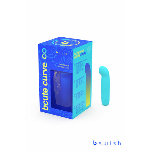 Bcute Curve Infinite Classic Limited Edition Electric Blue Electric Blue 10 Cm Usb Rechargeable Vibrator With Limited Edition Storage Case