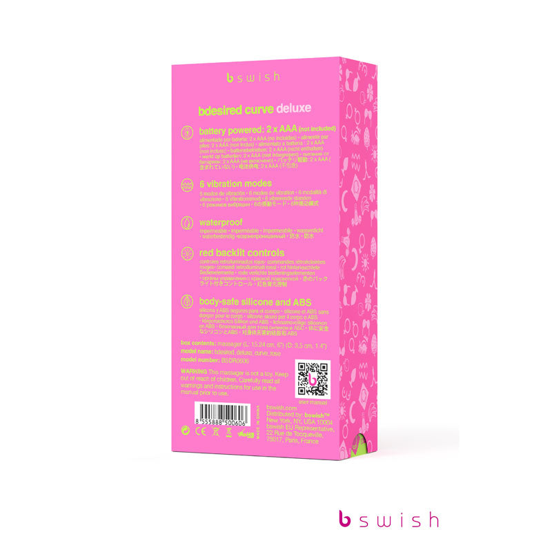 Bdesired Deluxe Curve Rose Rose 15.2 Cm Vibrator