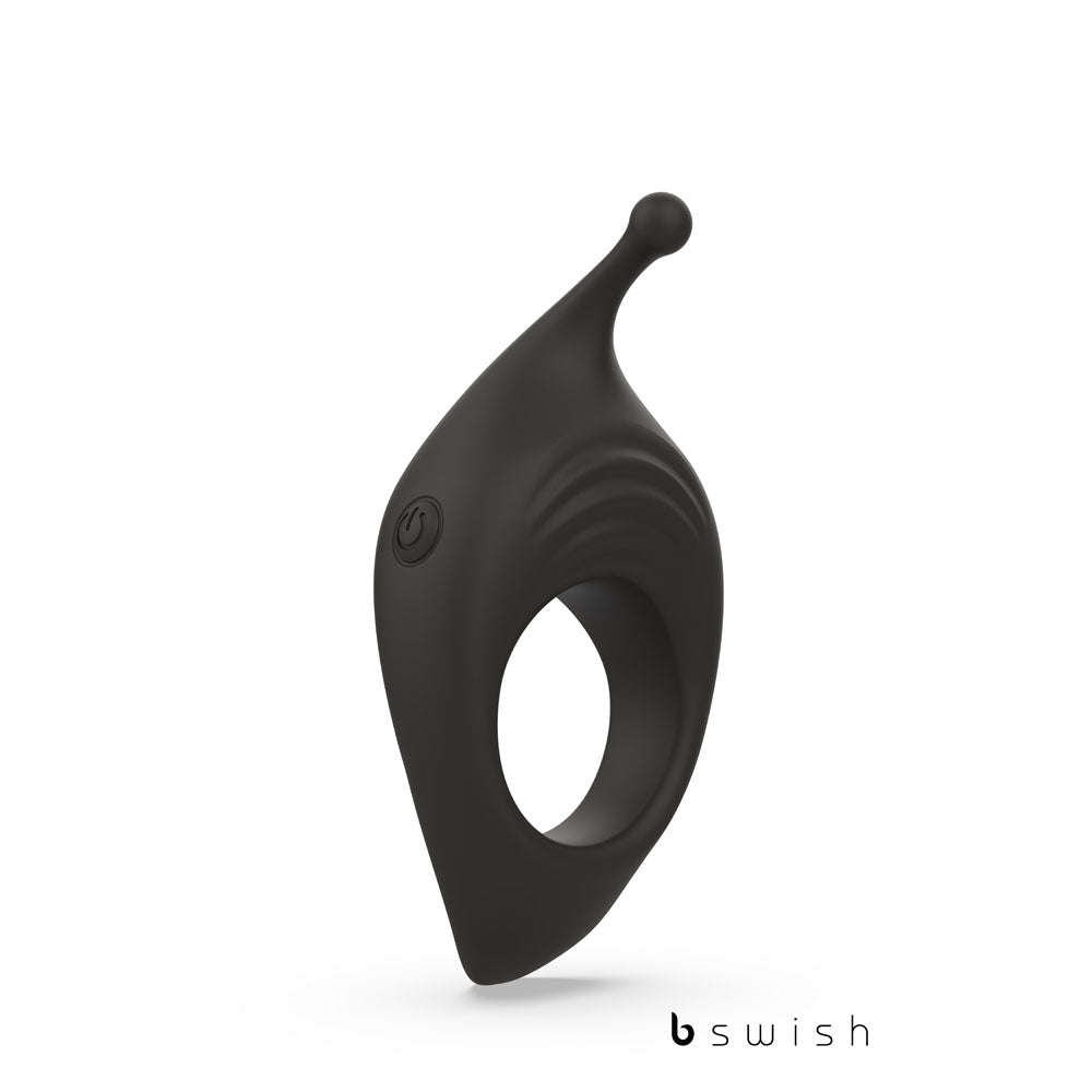 B Charmed Rhythm Infinite Deluxe Black Black Usb Rechargeable Vibrating Cock Ring