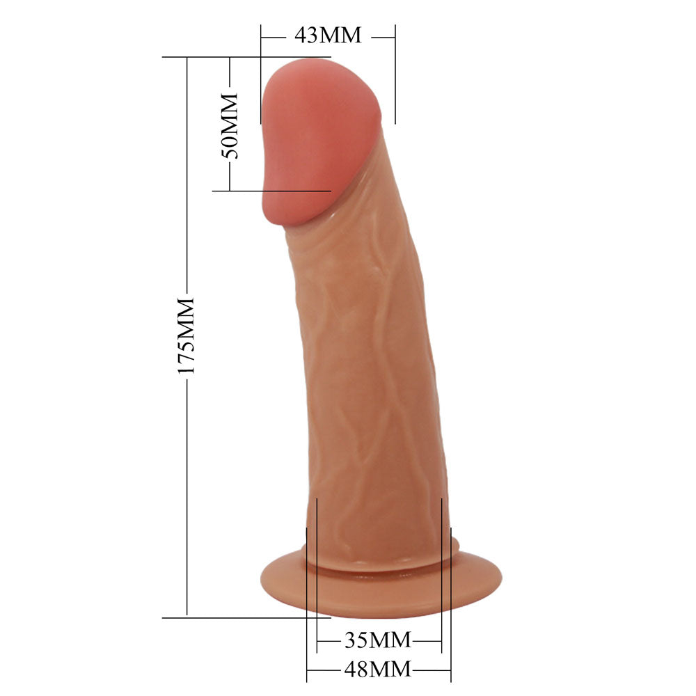 Party Up Nathan Strap On Flesh 17.5 Cm Hollow Strap On