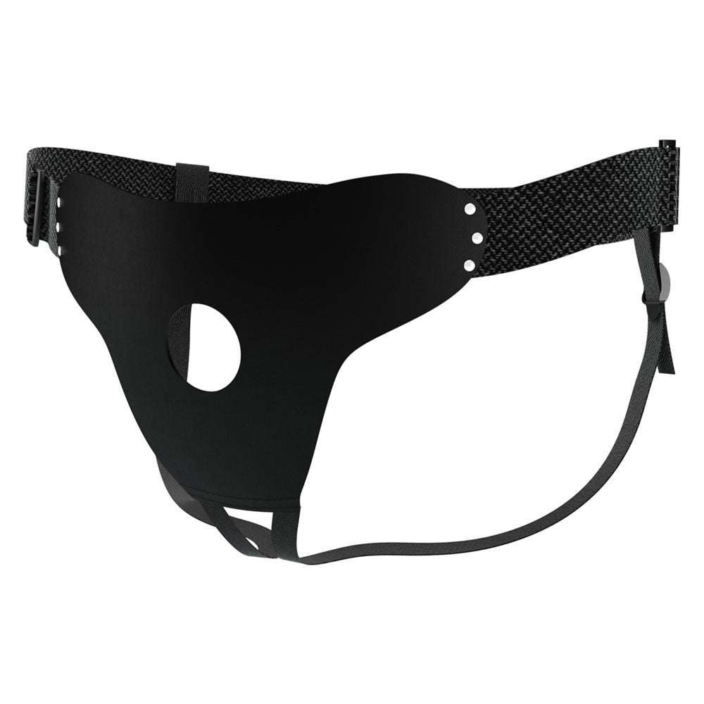 Party Up Nick Strap On Harness Black Adjustable Strap On Harness (No Probe Included)