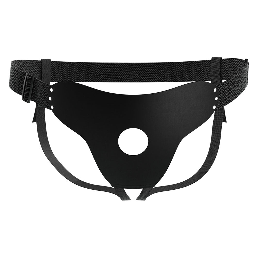 Party Up Nick Strap On Harness Black Adjustable Strap On Harness (No Probe Included)