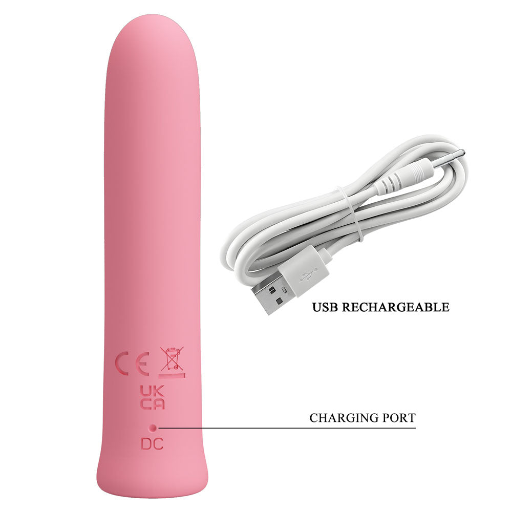 Party Up Edison Bullet Pink Pink 10.3 Cm Usb Rechargeable Bullet