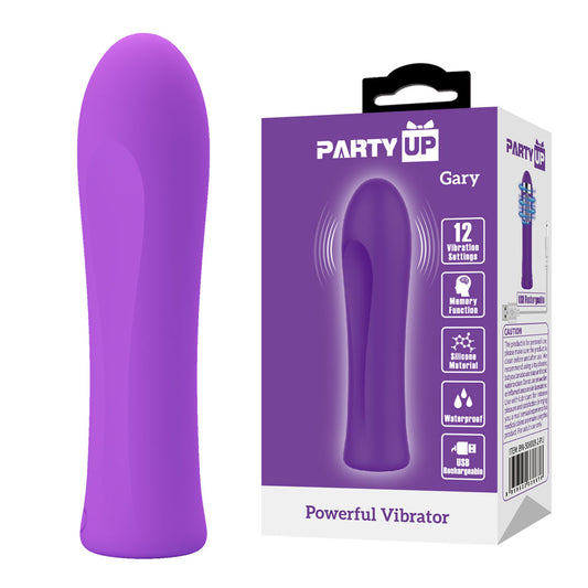 Party Up Gary Bullet Purple Purple 10.2 Cm Usb Rechargeable Bullet