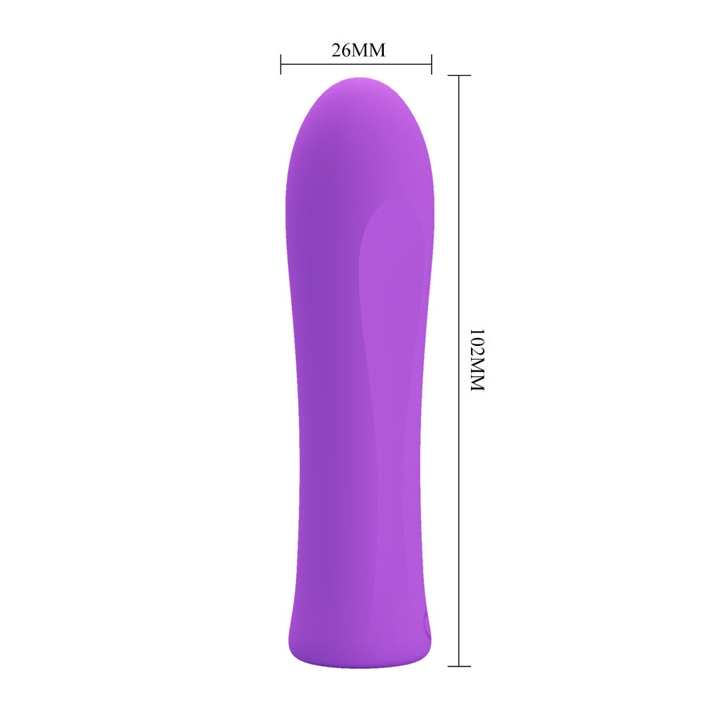 Party Up Gary Bullet Purple Purple 10.2 Cm Usb Rechargeable Bullet