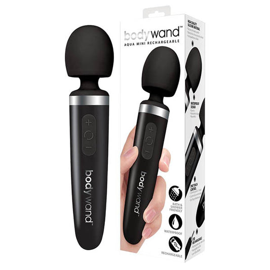 Bodywand Aqua Mini Rechargeable Black Usb Rechargeable Massager Wand