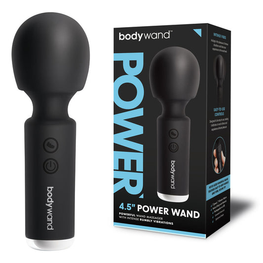 Bodywand 4.5'' Power Wand Black 11.4 Cm Usb Rechargeable Massager Wand