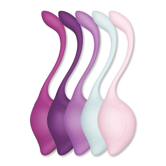 Bodywand Squeeze 5pc Teardrop Kegel Set Weighted Kegel Set 5 Piece Kit