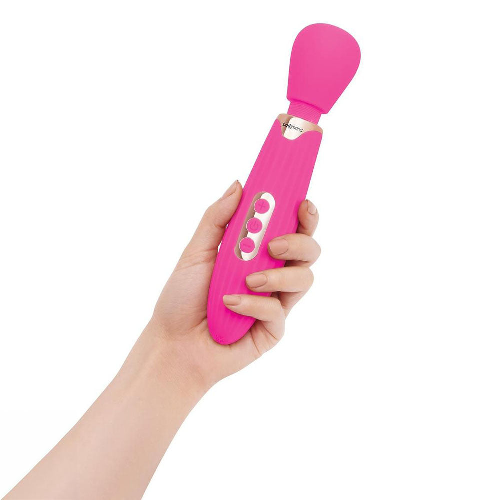 Bodywand Rumble Wand 8 Inch Hot Pink 20.3 Cm Usb Rechargeable Massage Wand