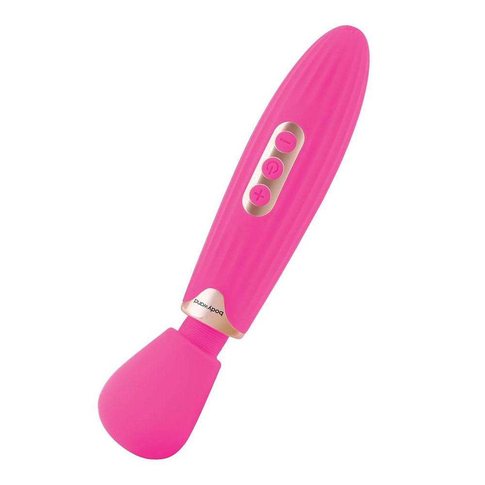 Bodywand Rumble Wand 8 Inch Hot Pink 20.3 Cm Usb Rechargeable Massage Wand