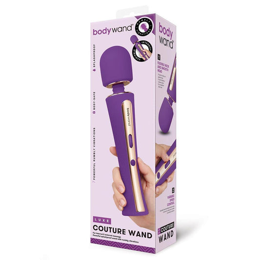 Bodywand Luxe Couture Wand Purple 28.2 Cm Usb Rechargeable Massage Wand