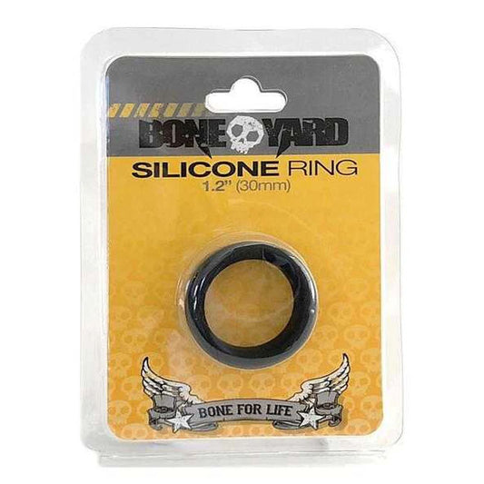 Boneyard Silicone Ring 30mm Black 30 Mm Cock Ring