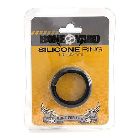 Boneyard Silicone Ring 35mm Black 35 Mm Cock Ring