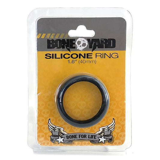 Boneyard Silicone Ring 40mm Black 40 Mm Cock Ring