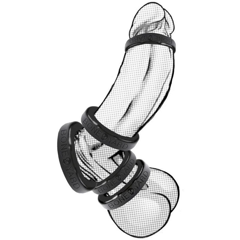 Boneyard Silicone Ring 45mm Black 45 Mm Cock Ring