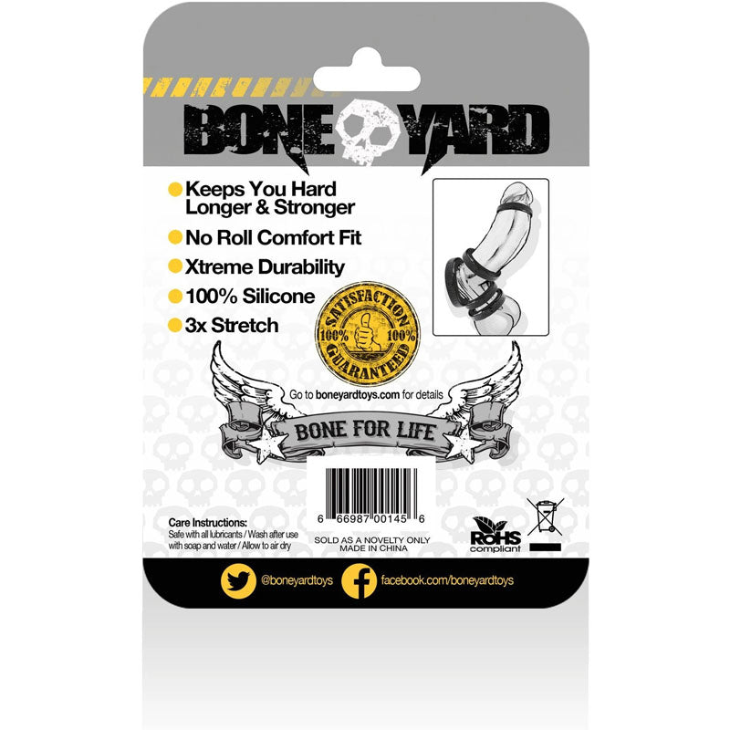 Boneyard Silicone Ring 45mm Black 45 Mm Cock Ring