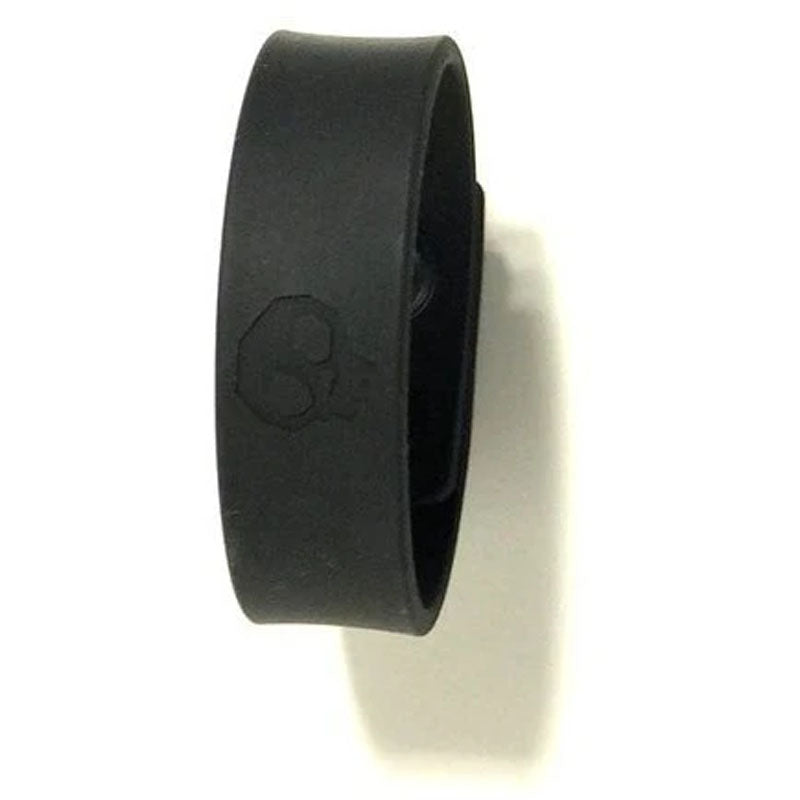 Boneyard Silicone Cock Strap Black Black 3 Snap Adjustable Cock Ring