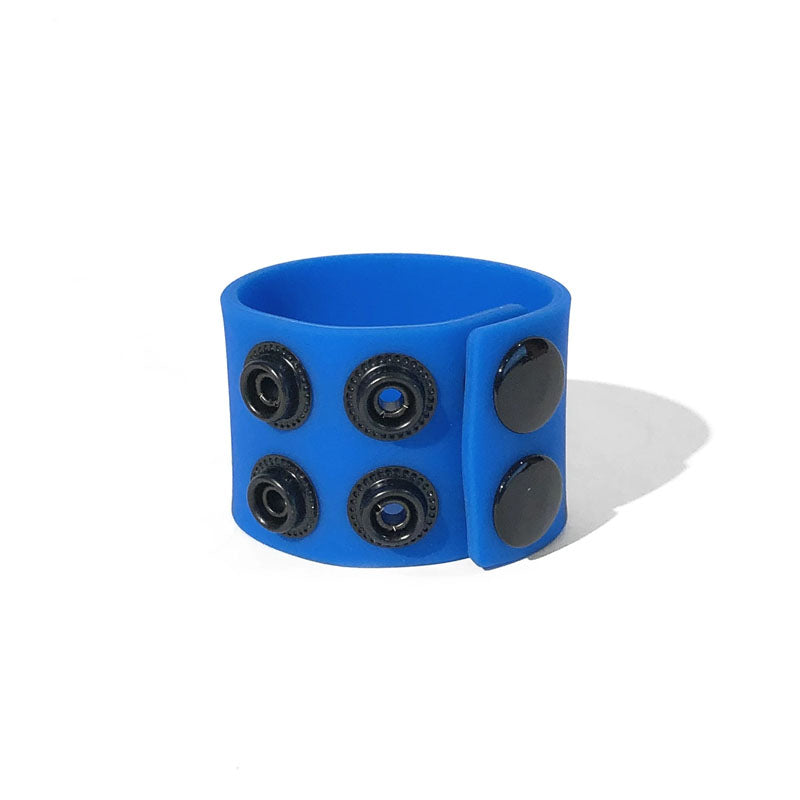 Boneyard Silicone Ball Strap Blue Blue 3 Snap 4 Cm Adjustable Ball Stretcher Ring