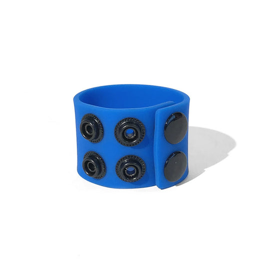 Boneyard Silicone Ball Strap Blue Blue 3 Snap 4 Cm Adjustable Ball Stretcher Ring