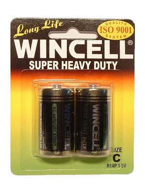 Wincell C Super Heavy Duty Batteries Super Heavy Duty C 2 Pack