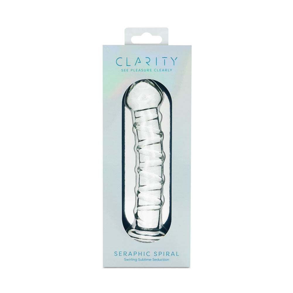 Clarity Seraphic Spiral Clear 16 Cm Glass Dildo