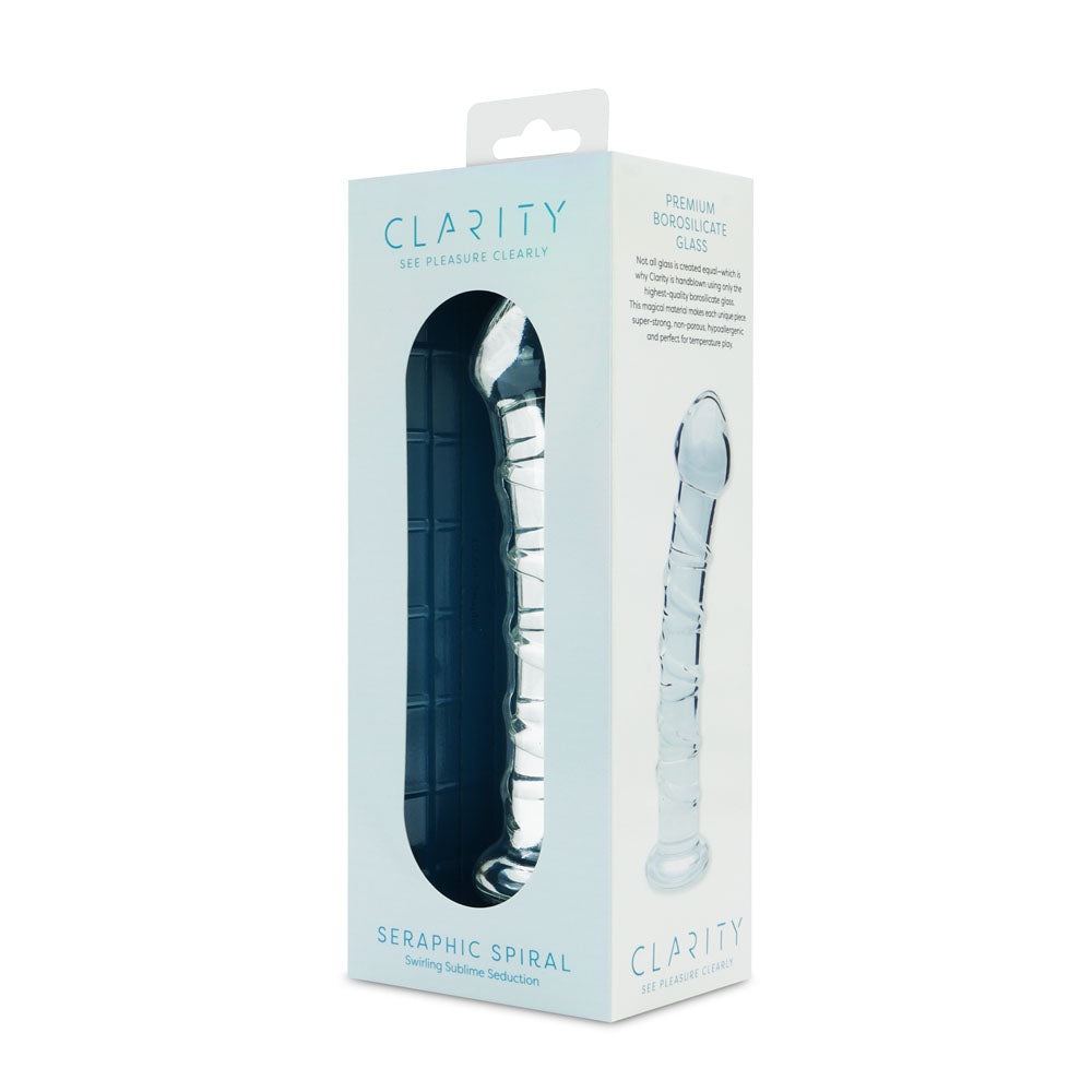 Clarity Seraphic Spiral Clear 16 Cm Glass Dildo