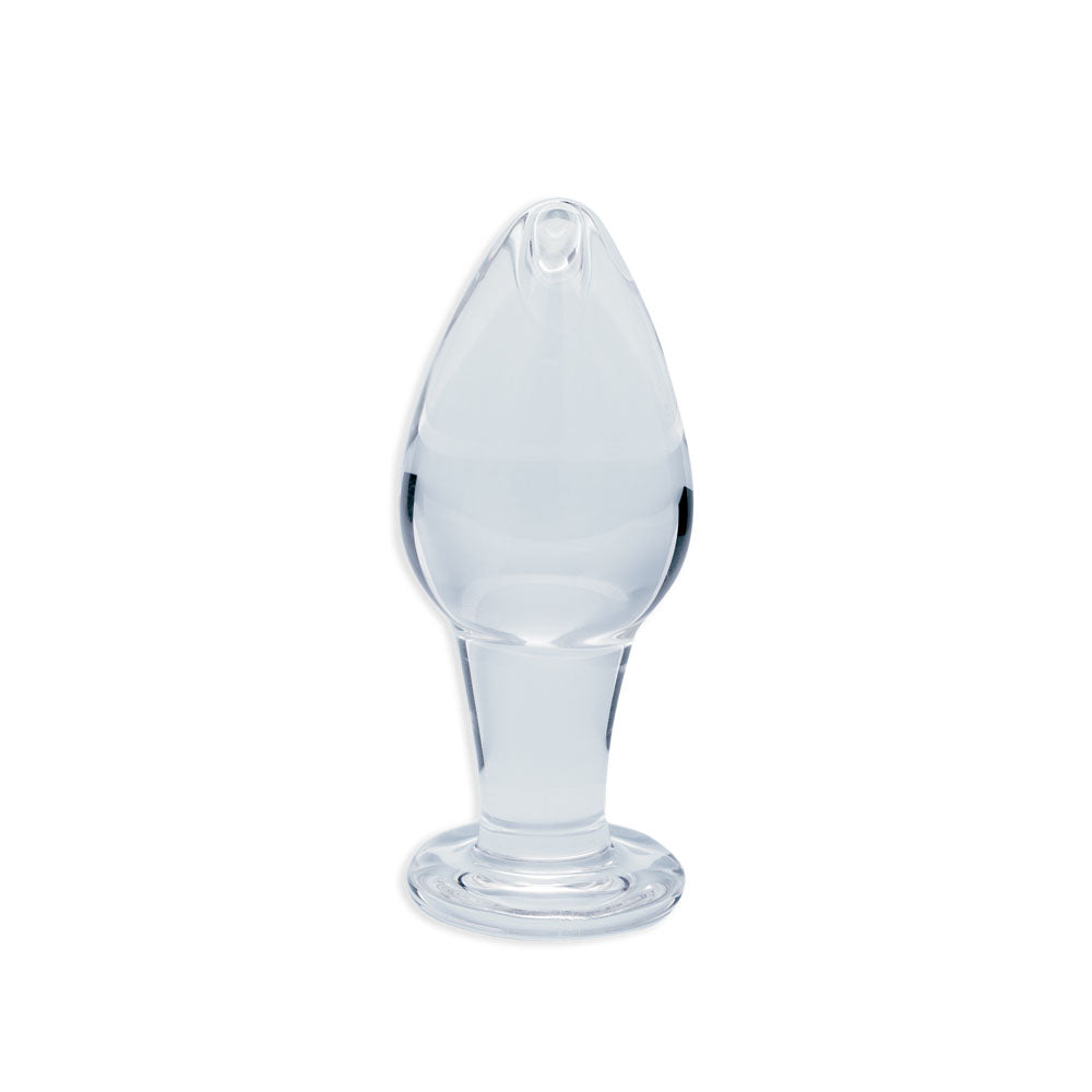 Clarity Utopian Bud Clear 8.9 Cm Glass Butt Plug