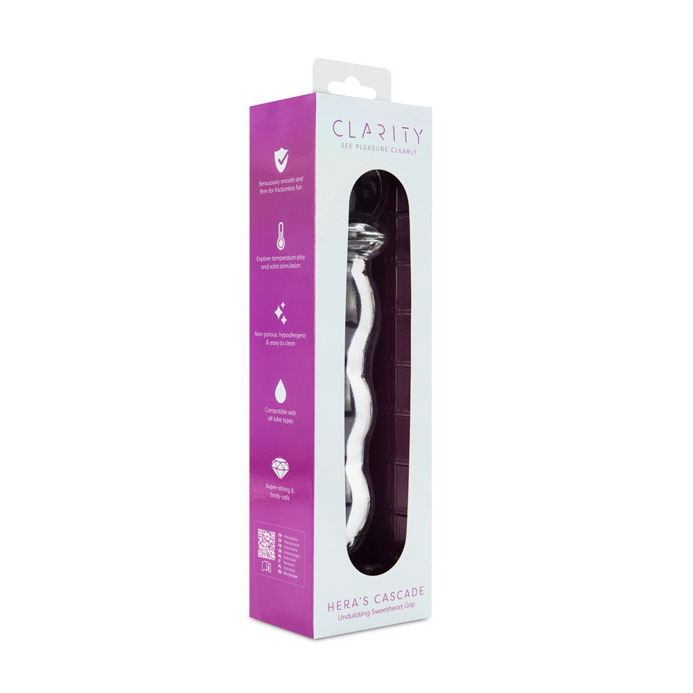 Clarity Hera's Cascade Clear 15 Cm Glass Dildo