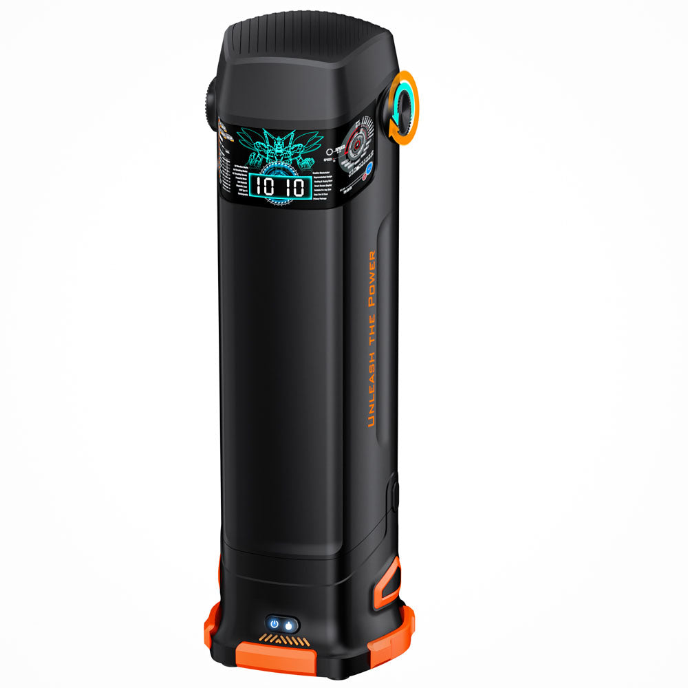 Cyber Skin The Titan Black Usb Rechargeable Thrusting & Vibrating Auto Masturbator With Heater