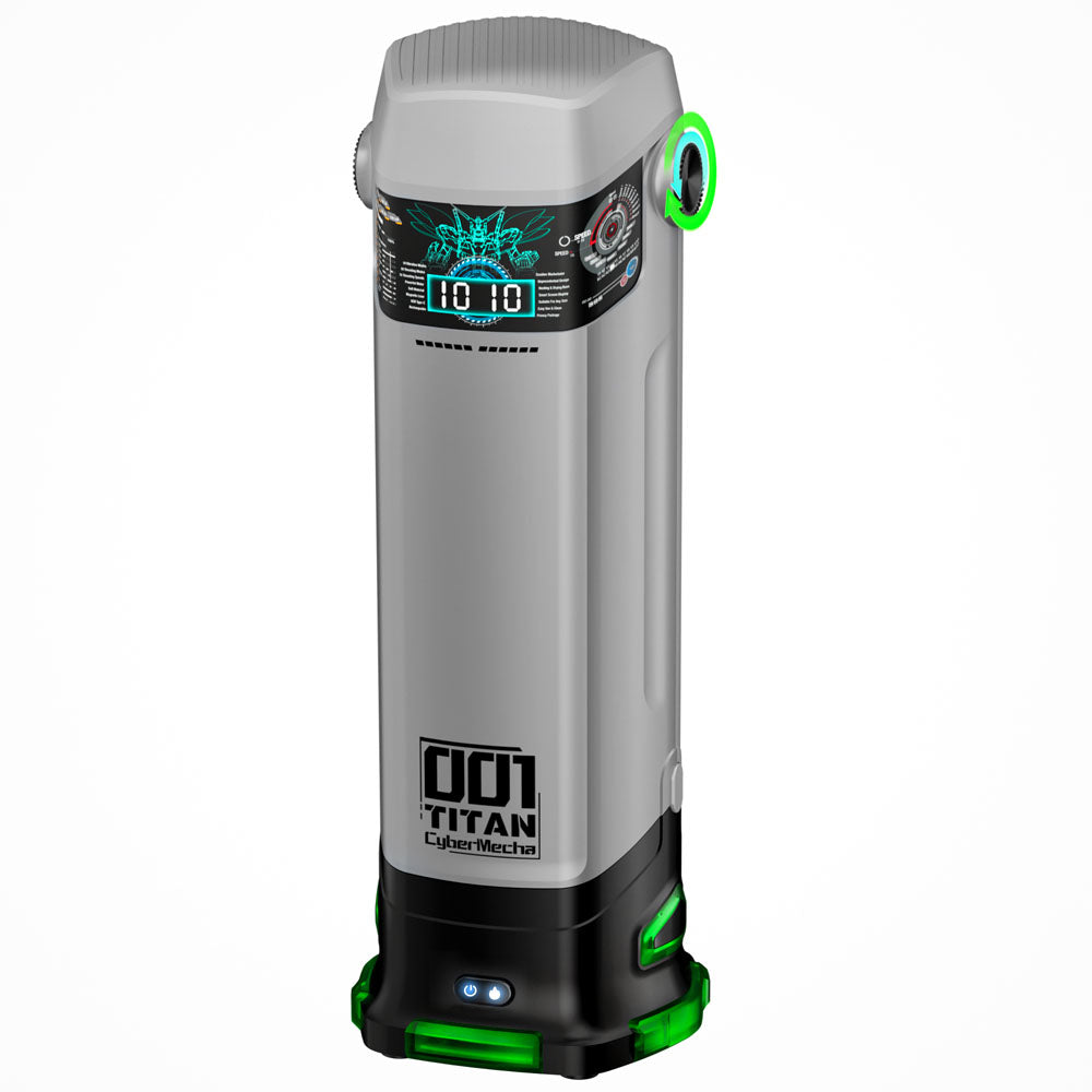 Cyber Skin B Titan Grey Usb Rechargeable Thrusting & Vibrating Auto Masturbator With Heater