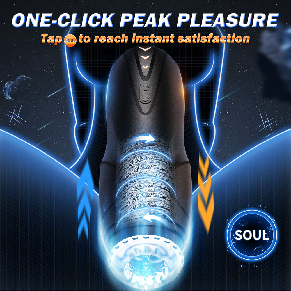 Cyber Skin The Galaxy Voy Usb Rechargeable Thrusting & Rotating Auto Masturbator With Heater