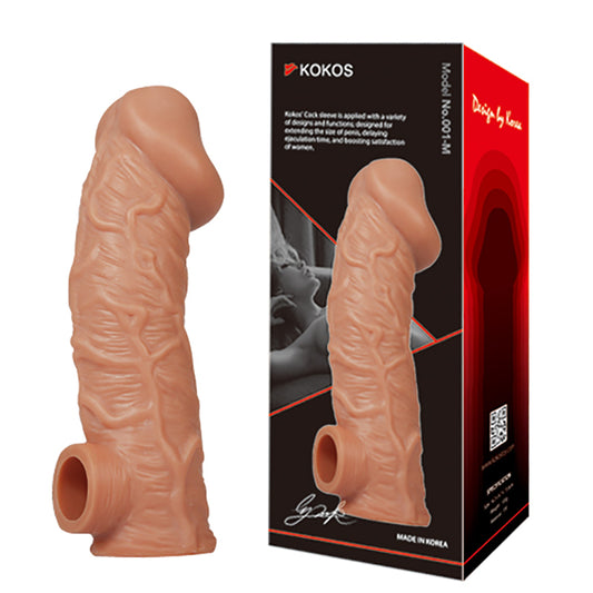 Kokos Cock Sleeve 001 Flesh Penis Extension Sleeve Large Size