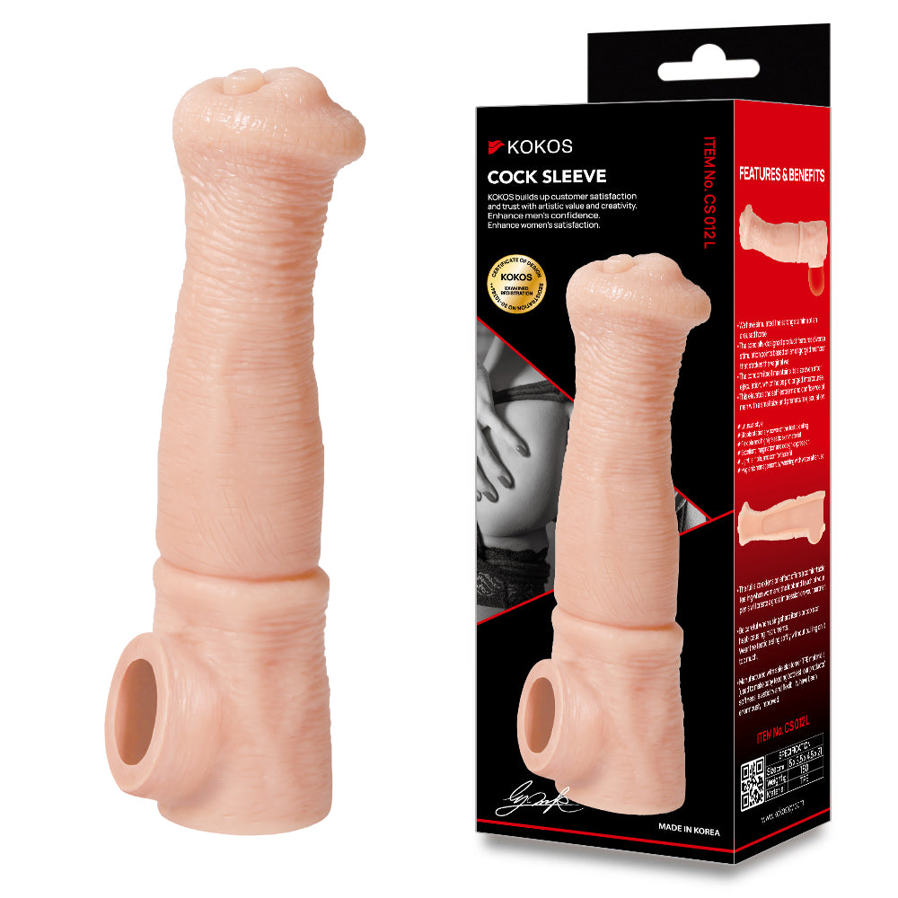 Kokos Cock Sleeve 012 Flesh Penis Extension Sleeve Large Size