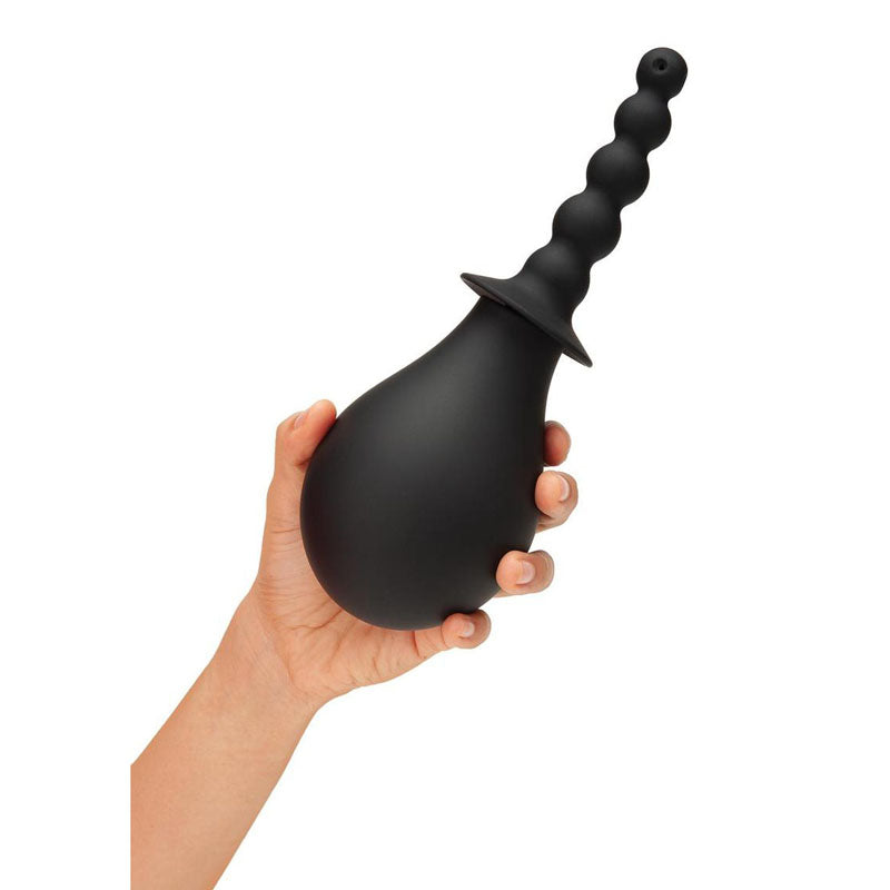 Clean Scene 4 Piece Soft Squeeze Beaded Anal Douche Set With Flared Base 250 Ml Capacity With Free Travel Douche Included