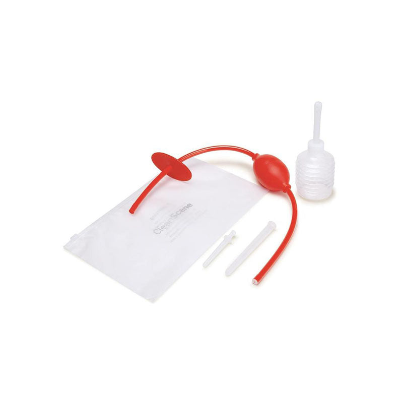 Clean Scene 5 Piece Higginson Anal Douche Set Includes Free Travel Douche Included