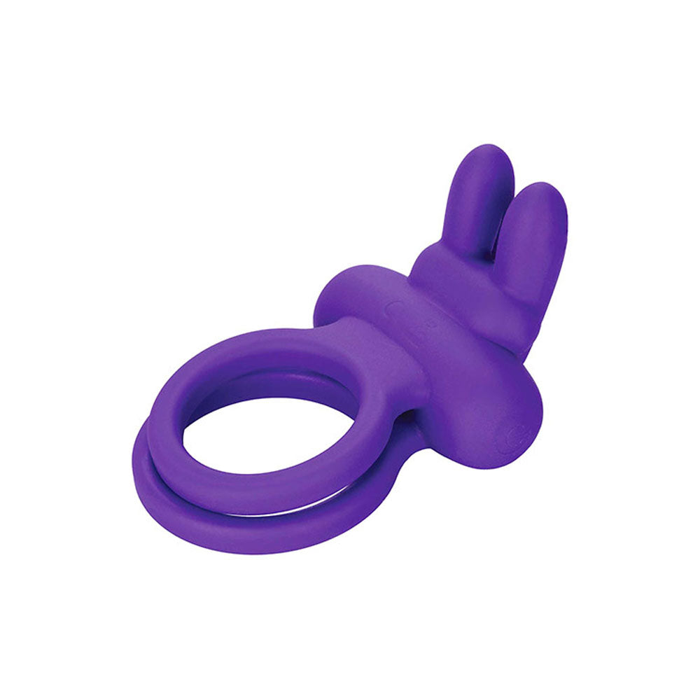 Adam & Eve Rockin' Rabbit Purple Usb Rechargeable Cock & Balls Ring