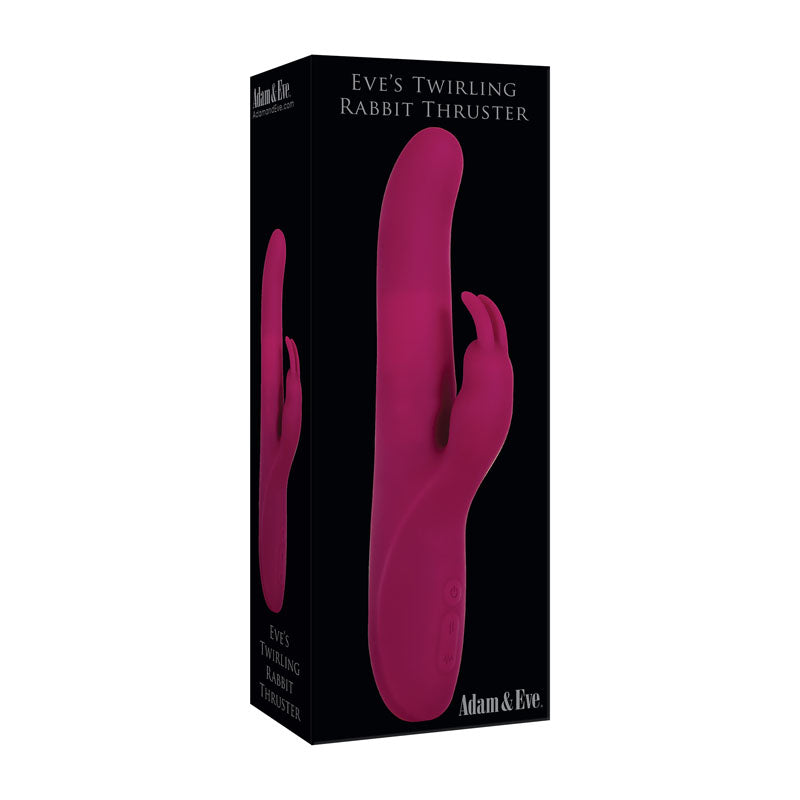 Adam & Eve Eve's Twirling Rabbit Thruster Purple 24.1 Cm Usb Rechargeable Thrusting Rabbit Vibrator