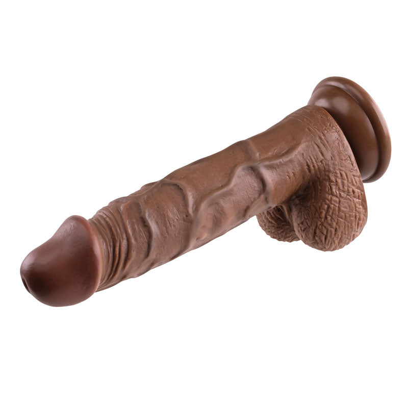 Evolved Realistic Dildo 8'' Dark Brown 21 Cm Dong