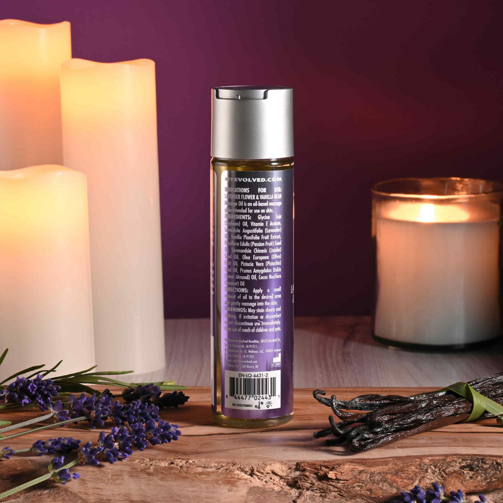 Evolved Anoint Perfumery Lavender Flower & Vanilla Bean Lavender Flower & Vanilla Bean Massage Oil 120 Ml Bottle
