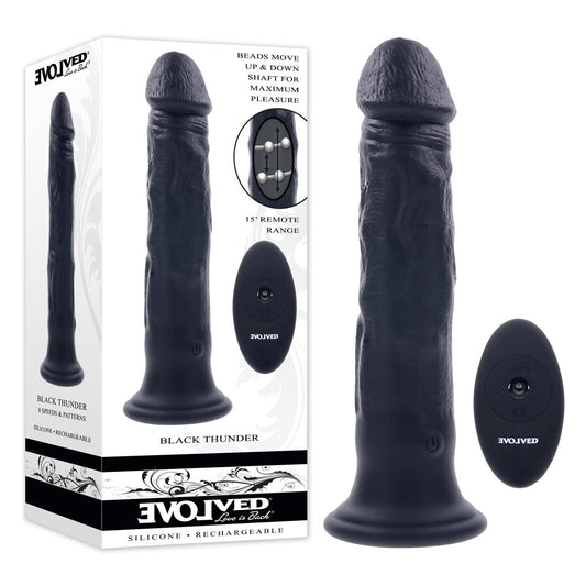 Evolved Black Thunder Black 25 Cm Usb Rechargeable Vibrator